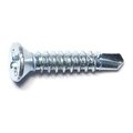 Midwest Fastener Self-Drilling Screw, #6 x 3/4 in, Zinc Plated Steel Flat Head Phillips Drive, 100 PK 50896